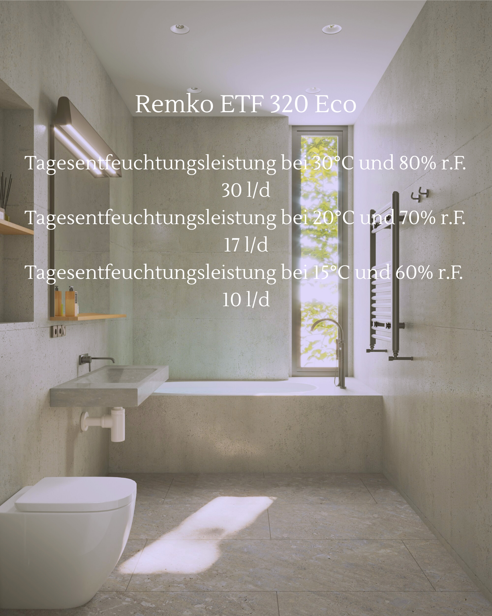 Remko ETF 320 Eco Luftentfeuchter - 32,0 L/d